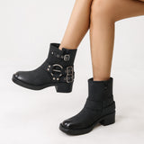 SHOES Sala Damen BikerStiefel 9201 Restudsalg Black