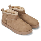 SHOES Sally Damen Teddy Winterstiefel 6353 Shoes Khaki