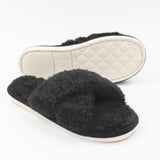 SHOES Sia Damen Hausschuhe YL-67 Restudsalg Black