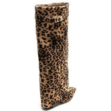 SHOES Sof Damen Stiefel 9501A Shoes Leopard