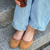 SHOES Tanja Damen Ballerina Schuhe W2300 Shoes Camel