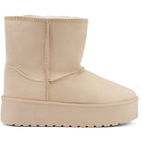 SHOES Tulle Damen Teddy Winterstiefel 6432 Restudsalg Beige