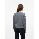 Vero Moda VERO MODA DAMEN STRICKPULLOVER VMROSE Knit Medium grey melange