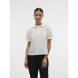 Vero Moda VERO MODA DAMEN TOP VMROXANNE Shirt Snow white