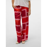Vero Moda VERO MODA Damen Hosen VMREBA Restudsalg Fiery Red Silba
