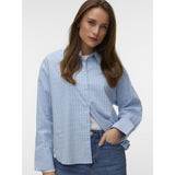 Vero Moda VERO MODA Damen Bluse VMMONDAY Shirt Cashmere Blue Jima