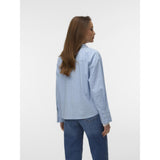 Vero Moda VERO MODA Damen Bluse VMMONDAY Shirt Cashmere Blue Jima