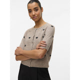 Vero Moda VERO MODA Damen Cardigan VMDoffy Cardigan Moon Rock W BLACK HEARTS