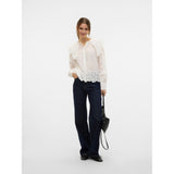 Vero Moda VERO MODA Damen Hemd VMPAISLEY Restudsalg Snow white