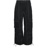 Vero Moda VERO MODA Damen Hose VMKIM Restudsalg Black BIRCH STICHES