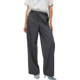 Vero Moda VERO MODA Damen Hosen VMMADJA Pant Dark grey melange