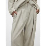 Vero Moda VERO MODA Damen Hosen VMOMARI Restudsalg Light Grey Melange
