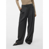 Vero Moda VERO MODA Damen Hose VMSILJE Pant Dark Grey Melange PINSTRIPE