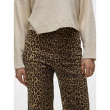 Vero Moda VERO MODA Damen Jeans VMTESSA Restudsalg Silver Mink LEOPARD