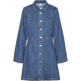 Vero Moda VERO MODA Damen Kleid VMHILJA Restudsalg Medium blue denim