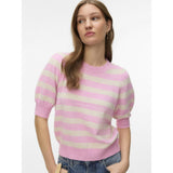 Vero Moda VERO MODA Damen Pullover VMDoffy Knit Bonbon BIRCH