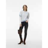 Vero Moda VERO MODA Damen Pullover VMDoffy Knit Cashmere Blue BIRCH