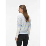Vero Moda VERO MODA Damen Pullover VMDoffy Knit Cashmere Blue BIRCH
