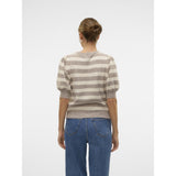 Vero Moda VERO MODA Damen Pullover VMDoffy Knit Moon Rock BIRCH