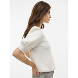 Vero Moda VERO MODA Damen Pullover VMDoffy Knit Snow White MELANGE