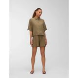 Vero Moda VERO MODA Damen Shorts VMLINN Shorts kalamata melange