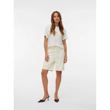Vero Moda VERO MODA Damen Top VMSOLA Top Snow White sunflower