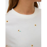 Vero Moda VERO MODA Damen Top VMSOLA Top Snow White sunflower