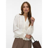Vero Moda VERO MODA Damen VMJULES Blouse Snow white