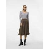 Vero Moda VERO MODA Damen Bluse VMBRITT Blouse Light Grey Melange