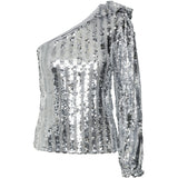 Vero Moda VERO MODA Damenbluse VMEFI Restudsalg Silver Colour