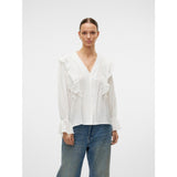 Vero Moda VERO MODA Damen Hemd VMKAUSA Shirt Snow white
