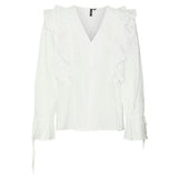 Vero Moda VERO MODA Damen Hemd VMKAUSA Shirt Snow white