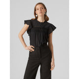 Vero Moda VERO MODA Damen Bluse VMTRINE Top Black