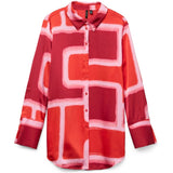 Vero Moda VERO MODA Damen Hemd VMREBA Restudsalg Fiery Red Silba