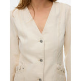Vero Moda VERO MODA Damenjacke VMLEVA Jacket Ecru