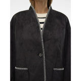 Vero Moda VERO MODA Damenjacke VMLIVA Jacket Black WHITE DETAIL