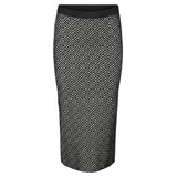 Vero Moda VERO MODA Damen Rock VMARIA Skirt Black W. BIRCH GRAFIC PRINT