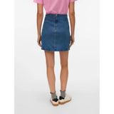 Vero Moda VERO MODA Damenrock VMNELLY Skirt Medium blue denim