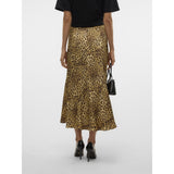 Vero Moda VERO MODA Damen Rock VMWAKI Skirt Black Leo