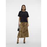 Vero Moda VERO MODA Damen Rock VMWAKI Skirt Black Leo