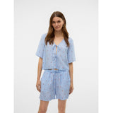 Vero Moda VERO MODA Damen Bluse VMODETTE Blouse Snow White Cherry