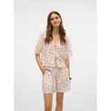 Vero Moda VERO MODA Damen Bluse VMODETTE Blouse Snow White Strawberry w. dots