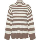 Vero Moda VERO MODA Damen Strick VMHERMOSA Restudsalg Brown Lentil W BIRCH