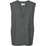 Vero Moda VERO MODA Damenweste VMOKAVA Vest Dark grey melange