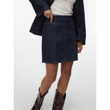 Vero Moda VERO MODA Rock AWRILA Skirt Dark Blue Denim Rinse