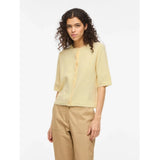 VILA VILA Damen Cardigan VILIGA Cardigan Pastel Yellow MELANGE