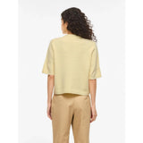 VILA VILA Damen Cardigan VILIGA Cardigan Pastel Yellow MELANGE