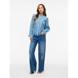 VILA VILA Damen Hemd VIANGLASSI Shirt Blissful Blue