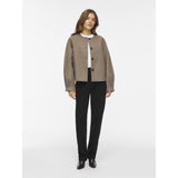 VILA VILA Damen Jacke VILALLY Jacket Dark Natural Melange