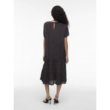 VILA VILA Damen Kleid VIABIA Dress Black SMALL FLOWERS